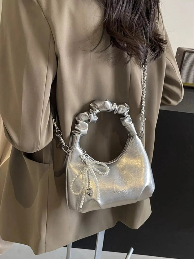 Ruched Handle Crossbody Bag  Style Ratio