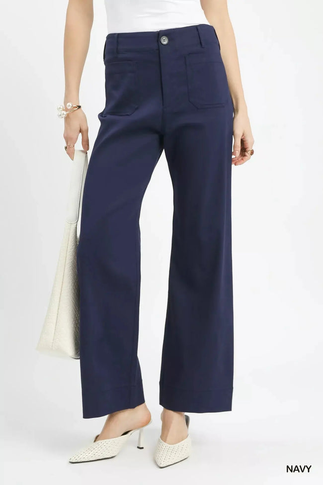 Umgee Button Stretched Pants  Style Ratio