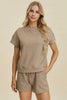 Double Take Short Sleeve Top and Shorts Set  Style Ratio