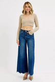 RISEN Full Size High Rise Ankle Wide Jeans  Style Ratio