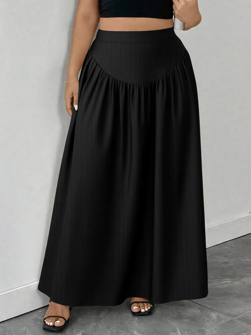 Maxi Skirt with Pockets Plus Size  Style Ratio