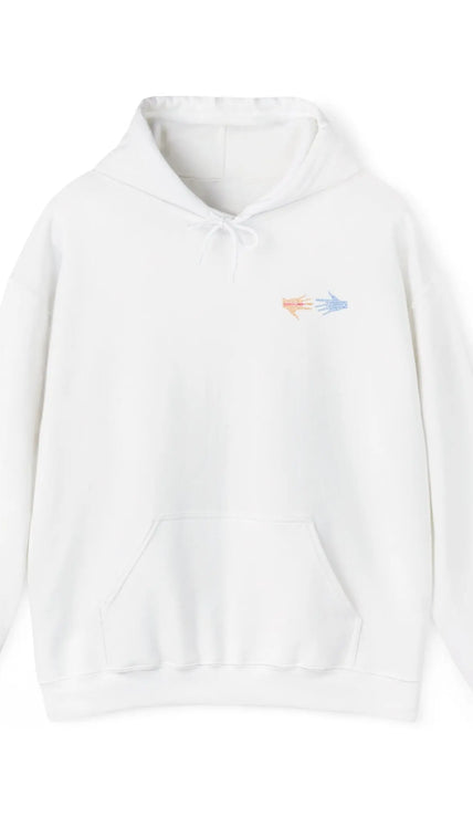 Neurospicy: Colorful Hands w/Words & Butterflies Design Hoodie  Style Ratio