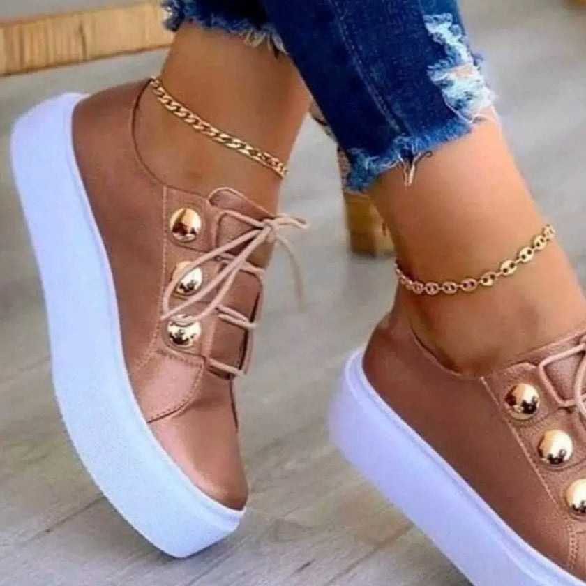 Round Toe Platform Sneakers  Style Ratio
