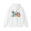 Neurospicy: Colorful Hands w/Words & Butterflies Design Hoodie  Style Ratio