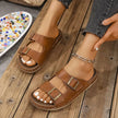 Double Buckle Platform Sandals  Style Ratio