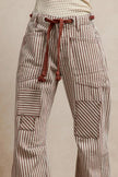 BiBi Drawstring Striped Twill Barrel Pants  Style Ratio