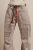 BiBi Drawstring Striped Twill Barrel Pants  Style Ratio
