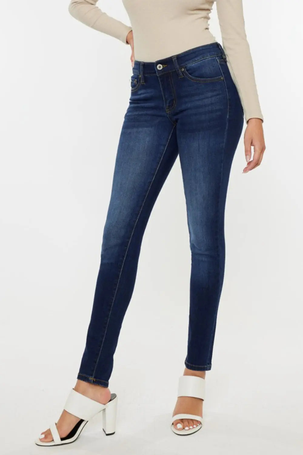 Kancan Mid Rise Gradient Skinny Jeans  Style Ratio