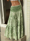 Paisley Print Maxi Skirt  Style Ratio