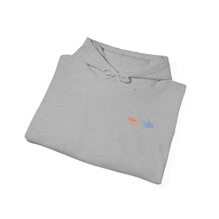 Neurospicy: Colorful Hands w/Words & Butterflies Design Hoodie  Style Ratio