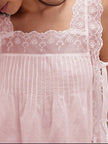 Lace-Trimmed Eyelet Square Neck Top  Style Ratio