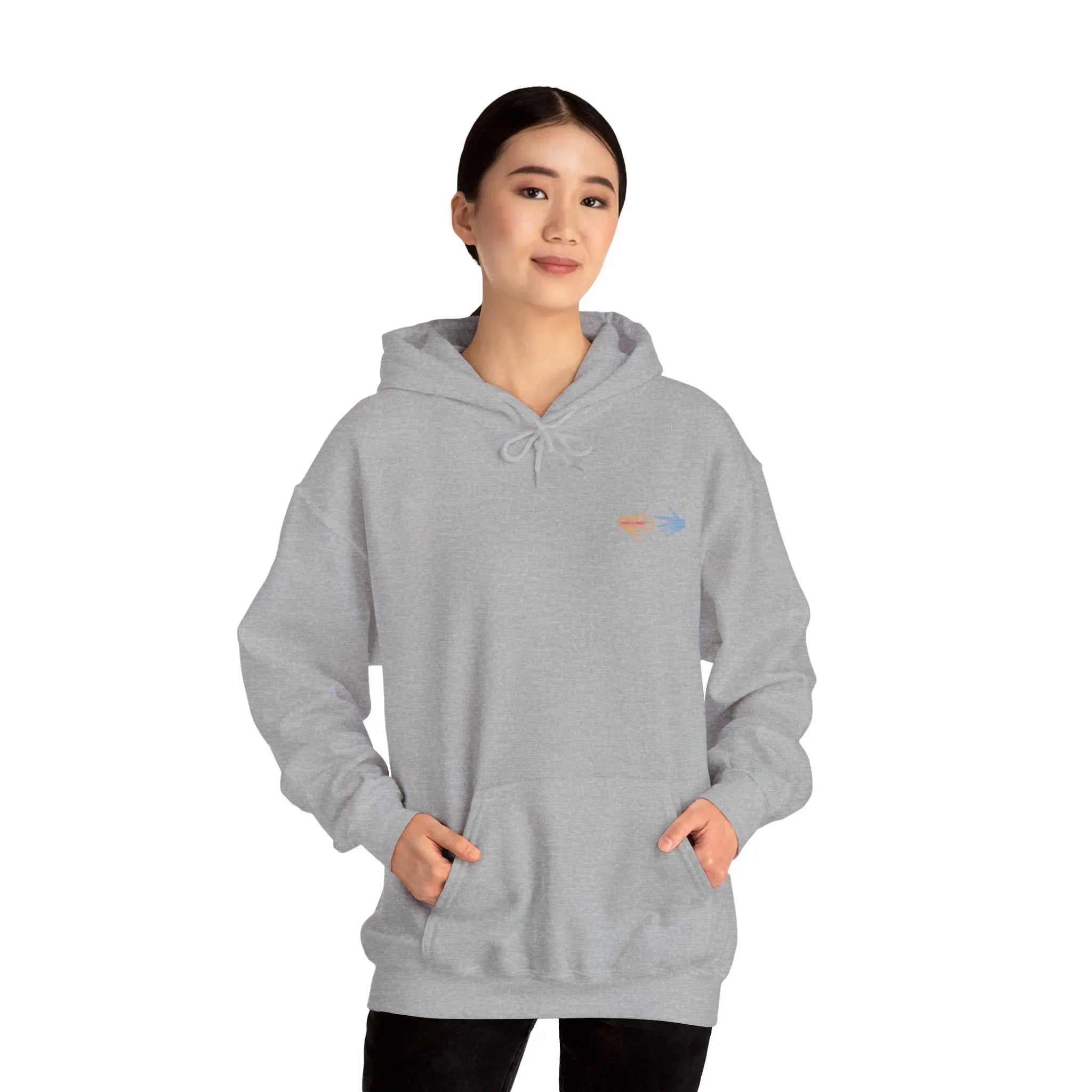 Neurospicy: Colorful Hands w/Words & Butterflies Design Hoodie  Style Ratio