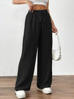 Casual Drawstring Wide Leg Pants  Style Ratio
