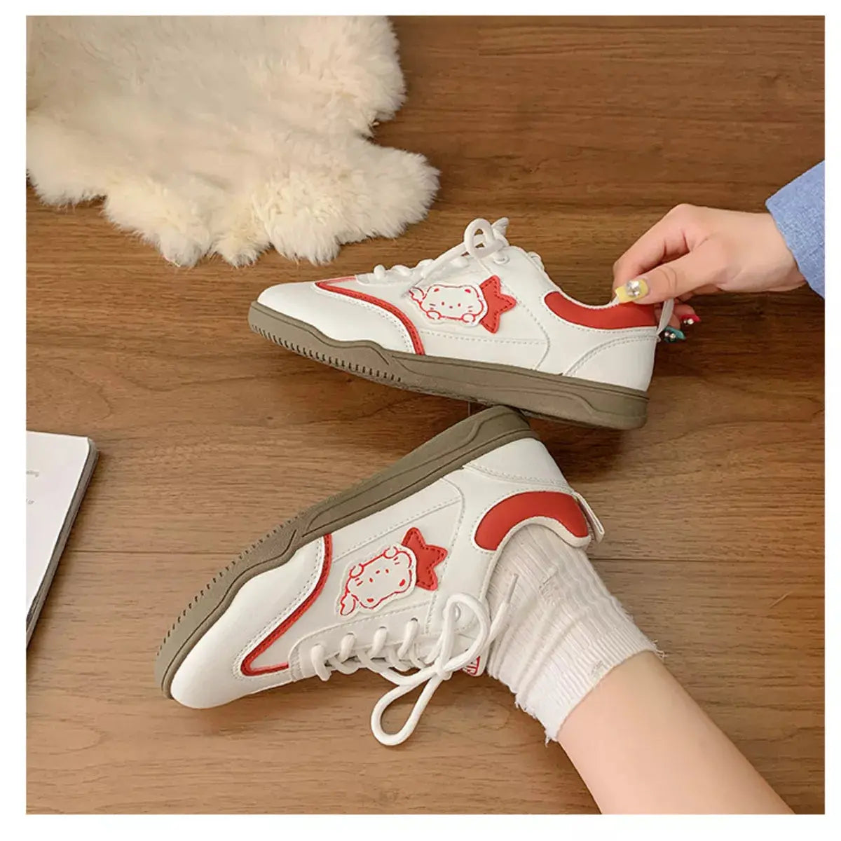 Lace Up Round Toe Sneakers  Style Ratio