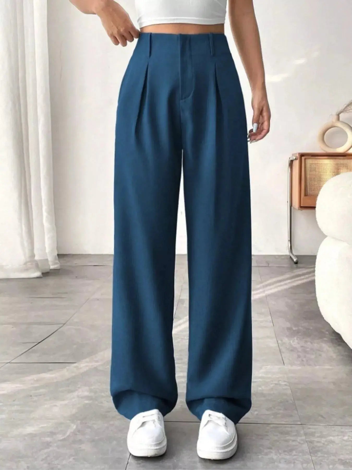 Wide Leg Pleated Pants  Style Ratio