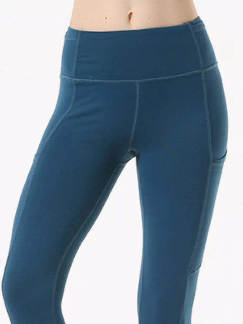 Full Size High-Waisted Active Leggings with Pockets  Style Ratio