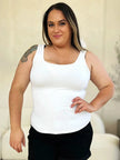 Basic Bae Full Size Square Neck Wide Strap Tank  Style Ratio