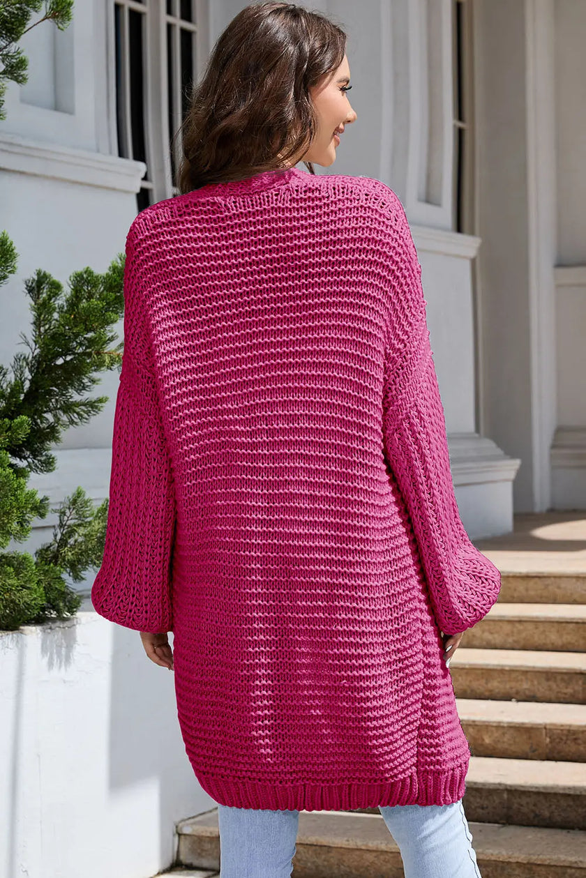 Open Front Longline Cardigan  Style Ratio