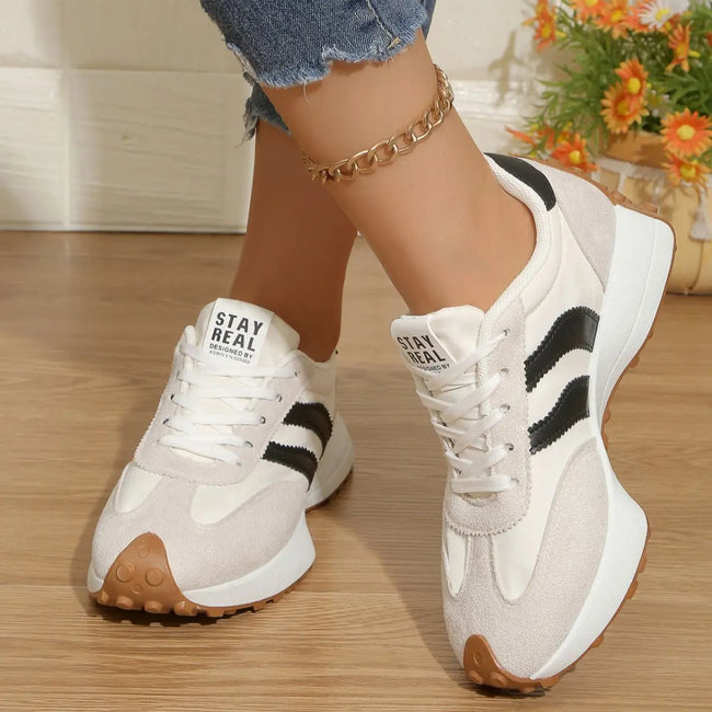 Round Toe Lace Up Sneakers  Style Ratio