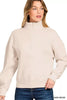 Zenana Fleece High Neck Half Zip Sweatshirt  Style Ratio