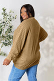 Basic Bae Full Size Ribbed Cocoon Cardigan  Style Ratio