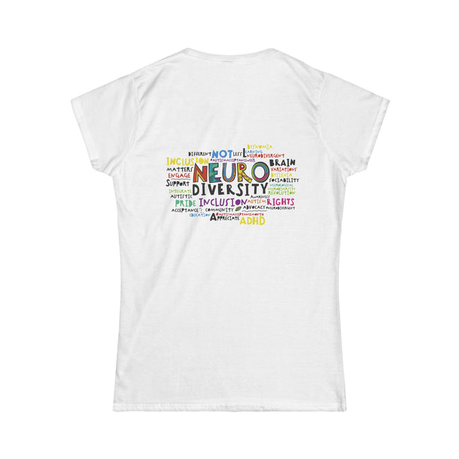 Neurodiversity Word Cloud Tee â€” Inclusivity Pride Women's T-Shirt - Style Ratio