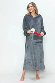 Double Take Pocketed Hooded Midi Lounge Dress  Style Ratio