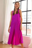 Adora Textured Wide-Leg Jumpsuit  Style Ratio