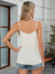 Decorative Button V-Neck Cami  Style Ratio