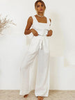 Square Neck Sleeveless Top and Pants Set  Style Ratio