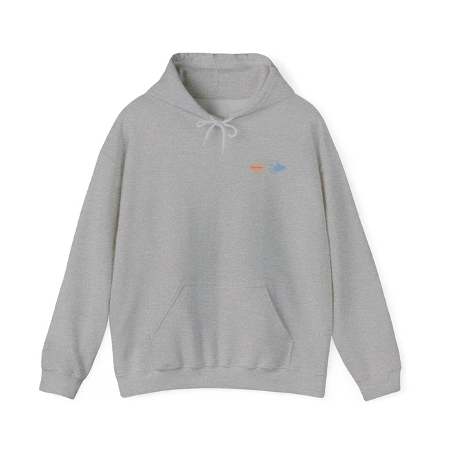 Neurospicy: Colorful Hands w/Words & Butterflies Design Hoodie  Style Ratio