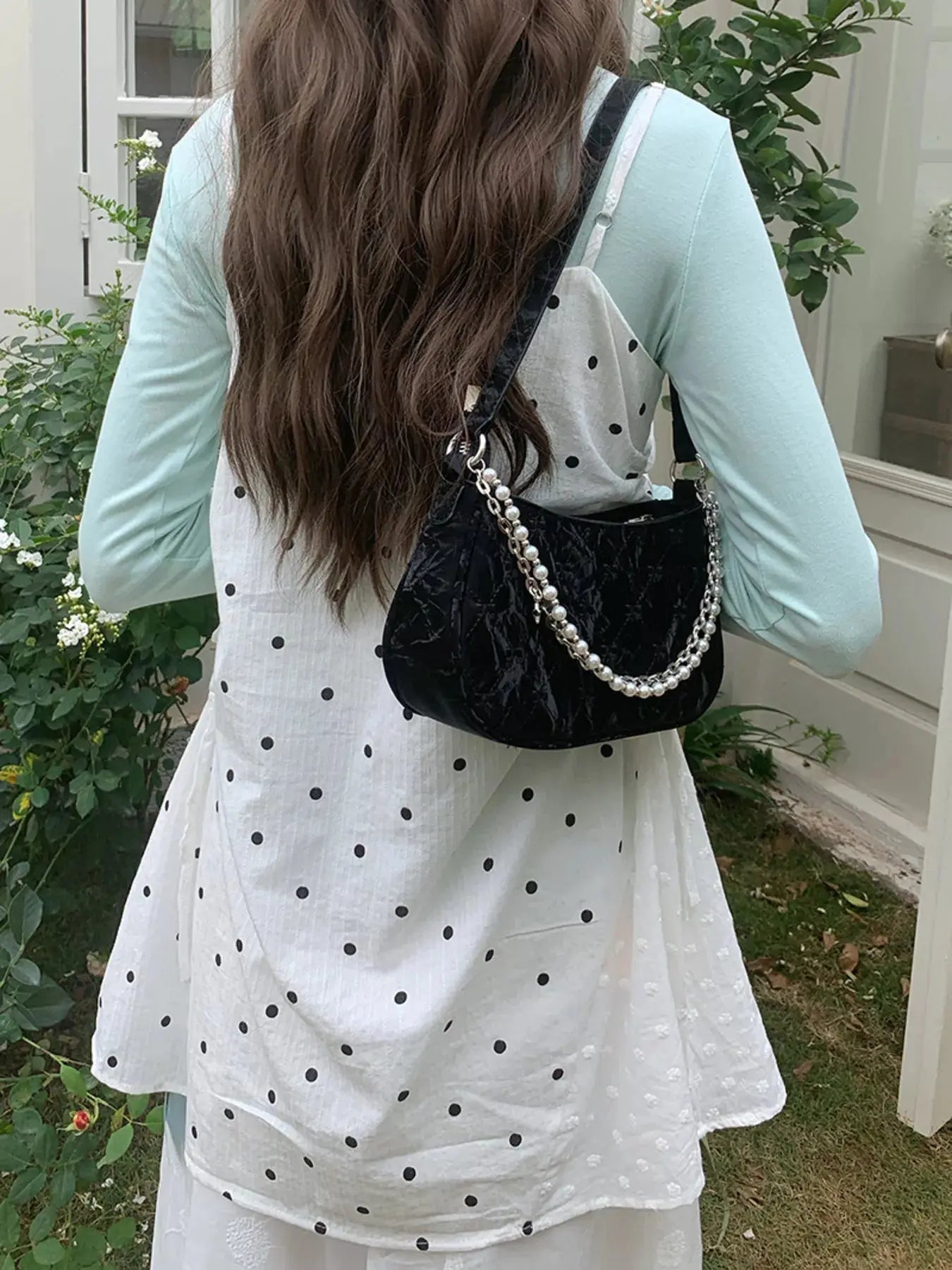 Pearl Chain Shoulder Bag  Style Ratio