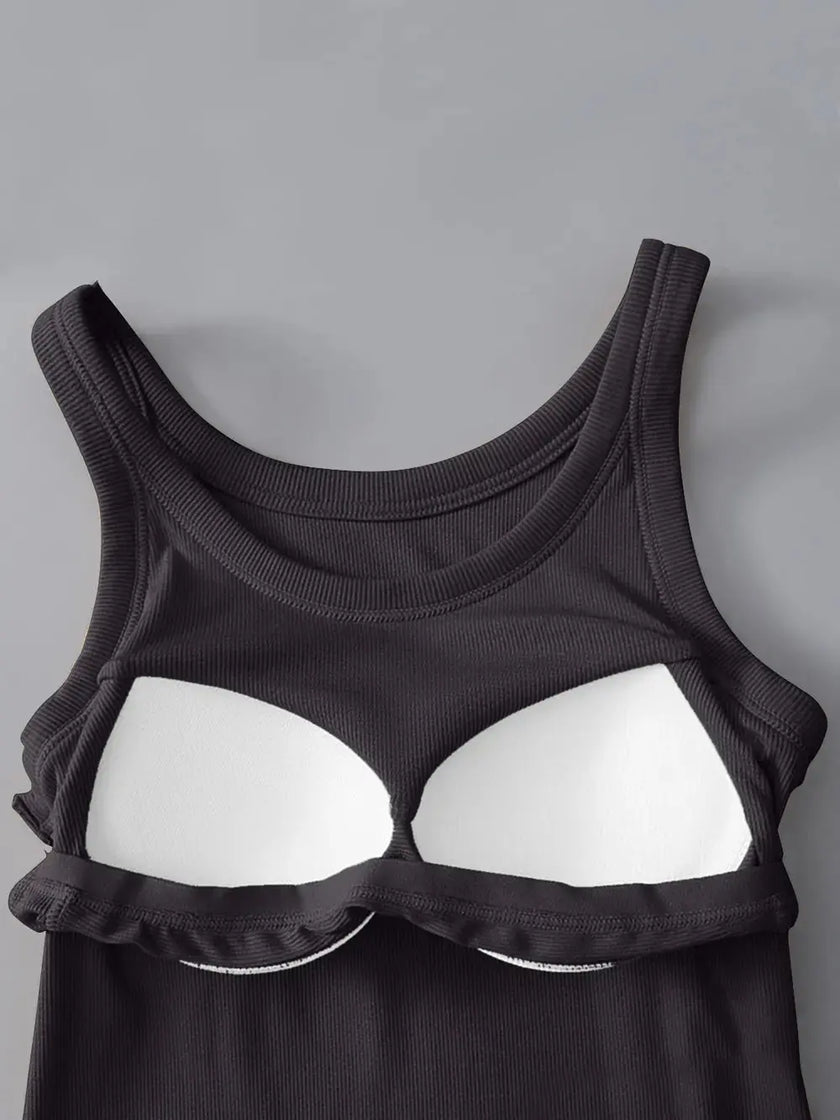 Round Neck Tank with Bra  Style Ratio