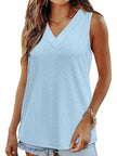 Eyelet V-Neck Tank  Style Ratio