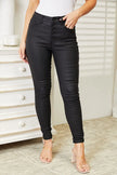 Kancan High Rise Black Coated Ankle Skinny Jeans  Style Ratio