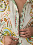 Printed Button Up Shirt and Shorts Set  Style Ratio
