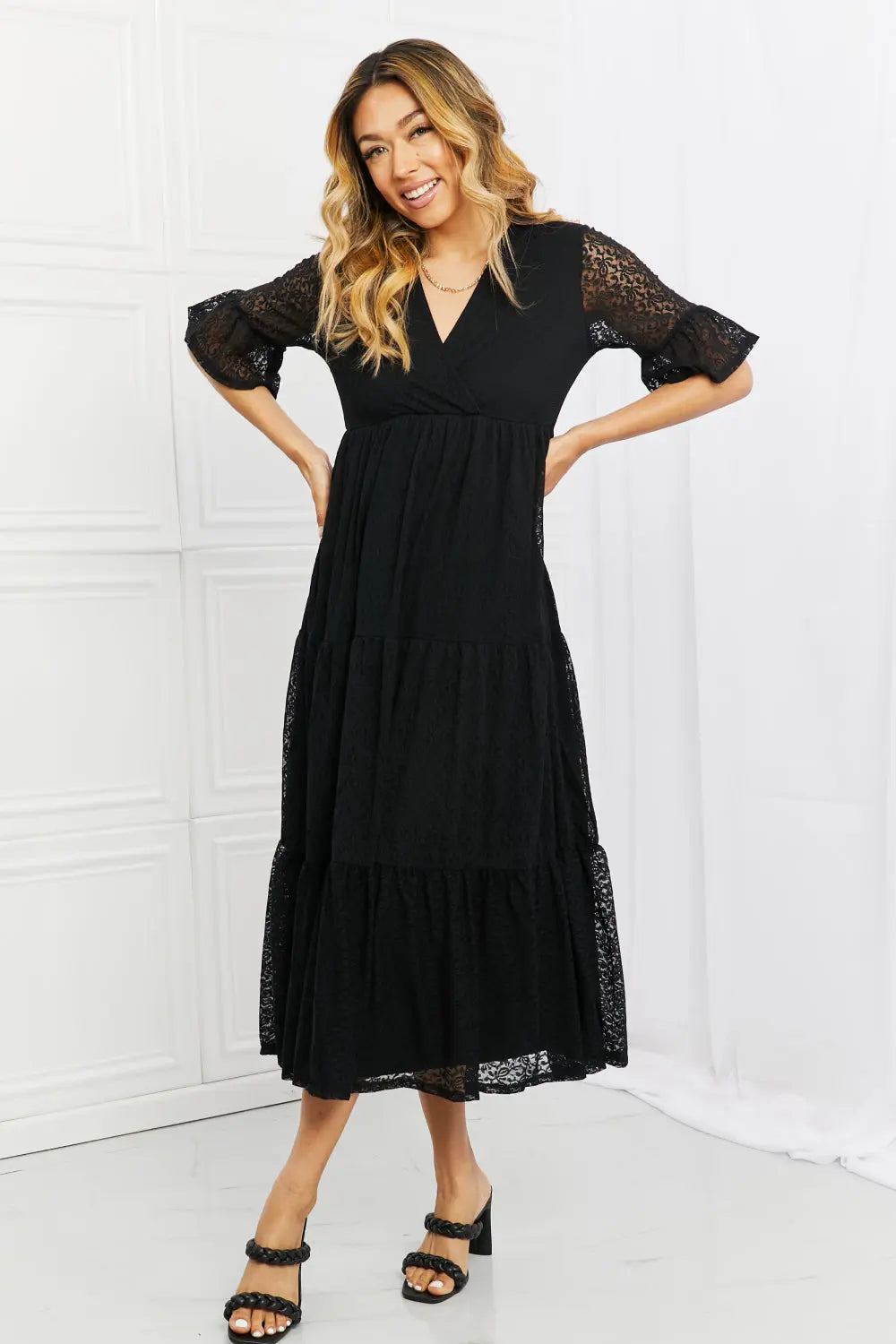 P & Rose Lace Tiered Dress  Style Ratio