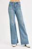 RISEN High Rise Wide Flare Patch Pocket Jeans  Style Ratio