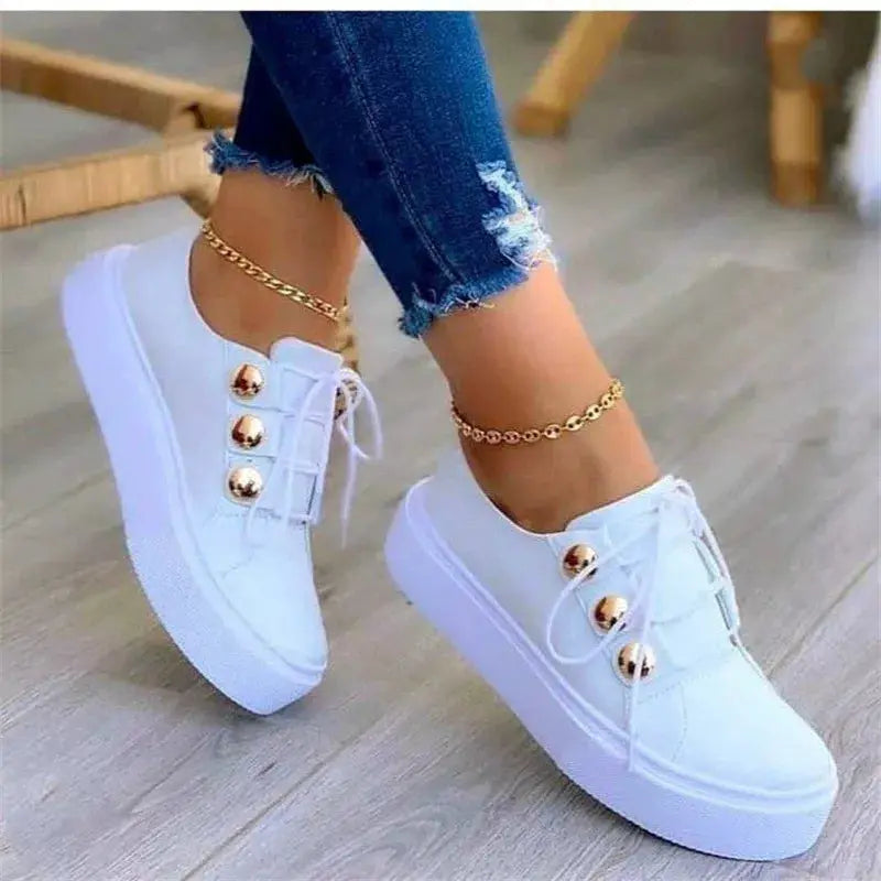 Round Toe Platform Sneakers  Style Ratio