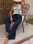 Printed Tank Top and Wide Leg Pants Set  Style Ratio