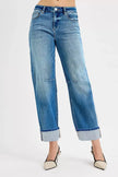 RISEN Slouchy Crop Barrel Cuffed Jeans  Style Ratio