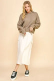 Davi & Dani Drop Shoulder Long Sleeve Hooded Sweatshirt  Style Ratio