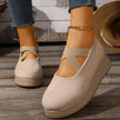 Crisscross Wedge Slip-Ons  Style Ratio