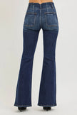 RISEN High Rise Flare Jeans With Seam Detail Waistband  Style Ratio