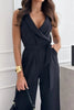Surplice Sleeveless Jumpsuit  Style Ratio