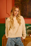 BiBi Checker Board Drop Shoulder Sweater  Style Ratio