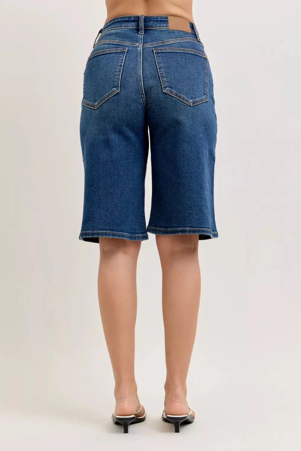Judy Blue High Waist Bermuda Denim Shorts  Style Ratio