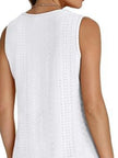 Eyelet V-Neck Tank  Style Ratio