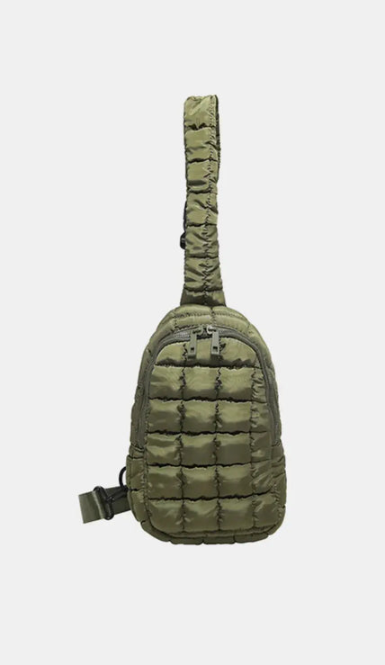 Quilted Nylon Crossbody Bag  Style Ratio