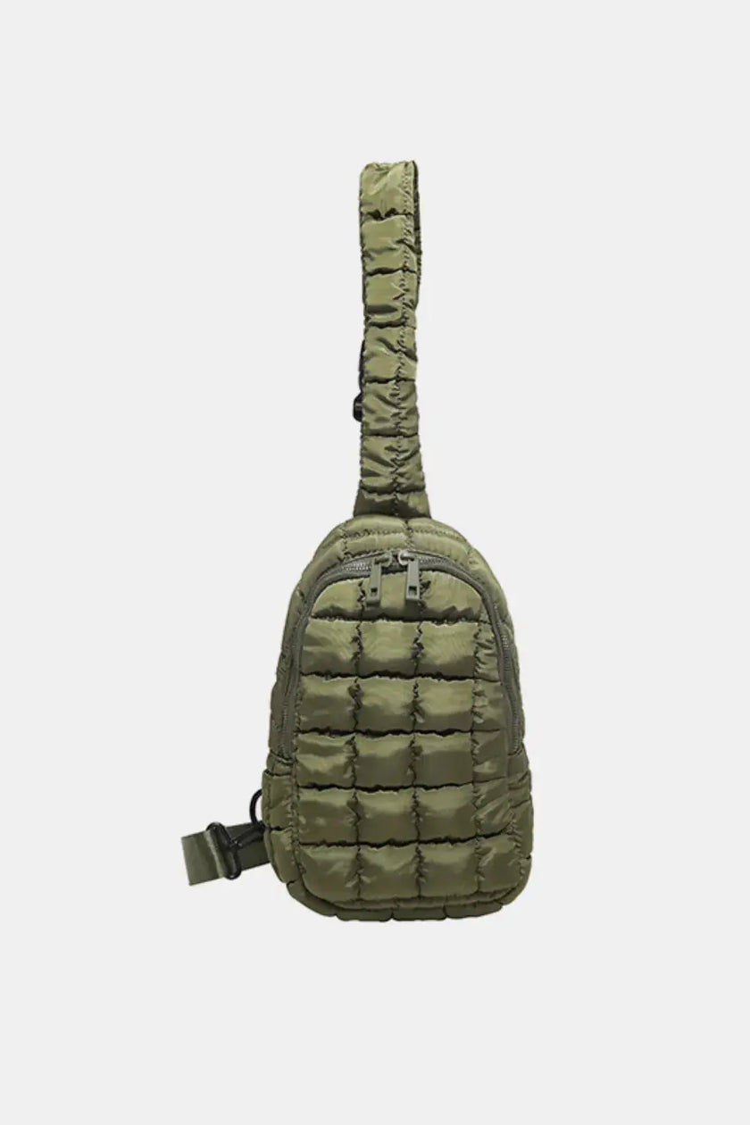 Quilted Nylon Crossbody Bag  Style Ratio